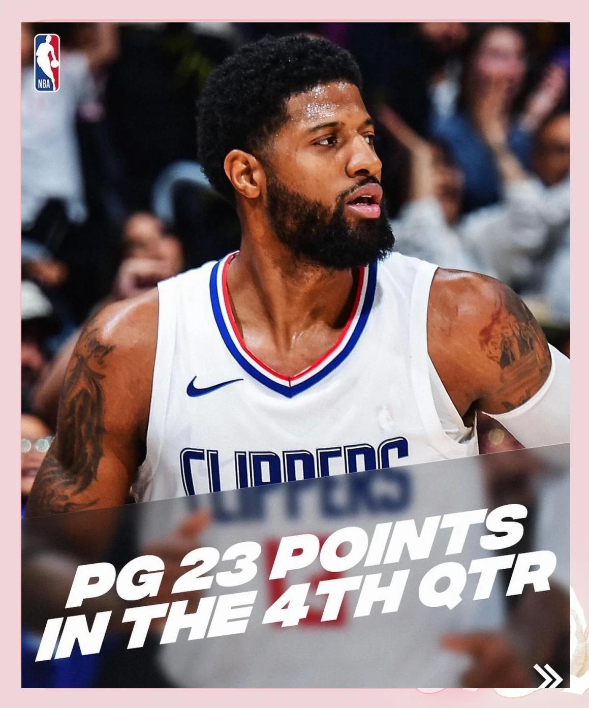 快船战胜篮网，乔治砍下29分的简单介绍