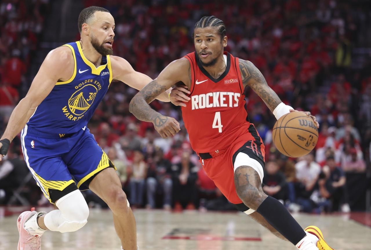 掘金血拼火箭，杰伦格林成为关键先生