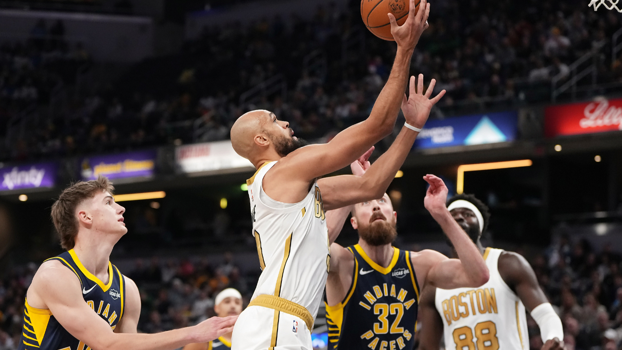 步行者对阵凯尔特人，库里关键节点连续得分